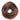 Human Hair Donut Scrunchie Light Brown