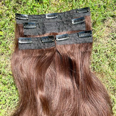 Light Brown – Clip in Hair Extensions – NH