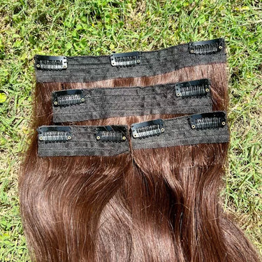 Light Brown – Clip in Hair Extensions – NH