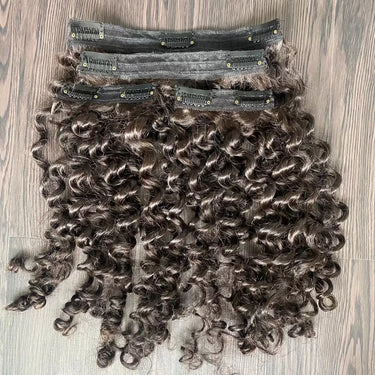 Curly Clip-In Hair Extensions- Set of 4